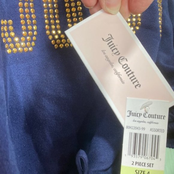 Juicy Couture 2Pc Set NWT Navy Blue - Picture 3 of 11